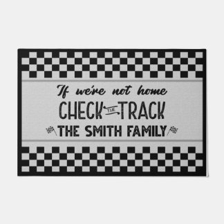 Tapete Track Racing Mat, se não estivermos em casa cheque