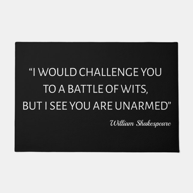 Tapete Trecho De Shakespeare - Batalha De Sábios (Frente)
