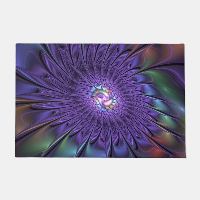 Tapete Trendy Colorful Modern Abstrato Fractal (Frente)