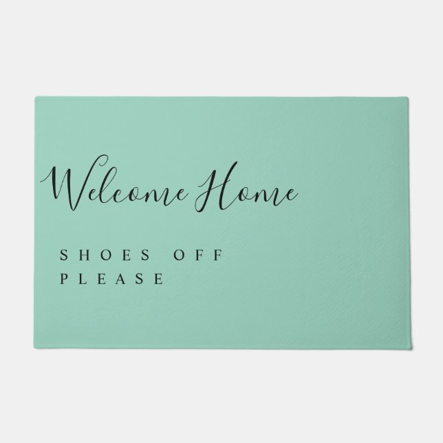 Tapete Trendy Modern Minimal Welcome Shoes Off  (Frente)