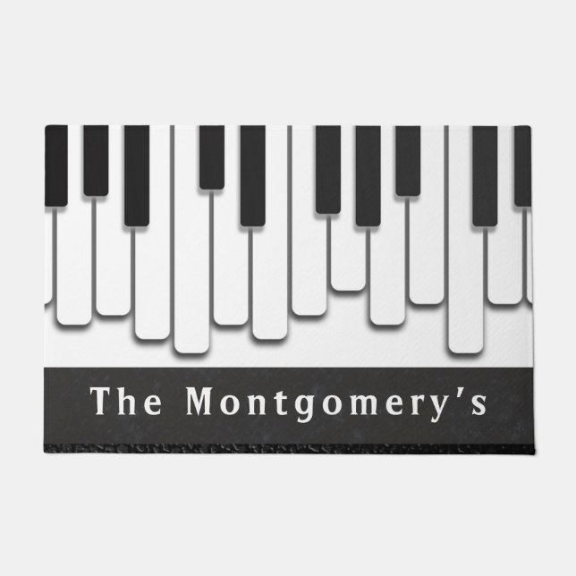 Tapete Trendy Piano Keys Monograma (Frente)