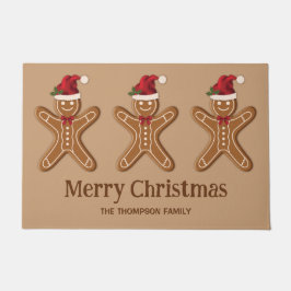 Tapete Três Biscoitos de Gengibre de Natal & Texto Person