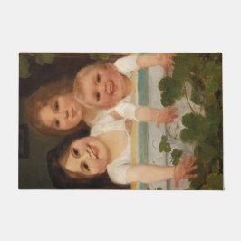 Tapete Três crianças na janela