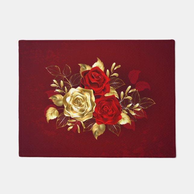 Tapete Três Rosas de joalharia (Frente)