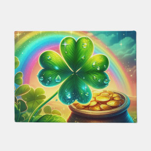 Tapete Trevo do dia do Rainbow Saint Patrick
