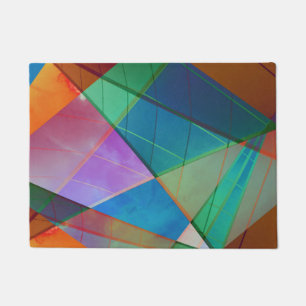 Tapete Triângulos modernos e coloridos, formas trapezoide