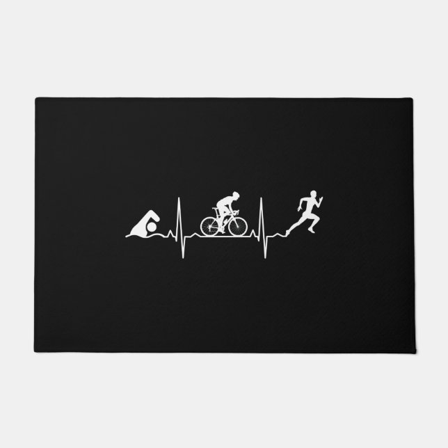 Tapete Triathlon - Triathlon Heartbeat (Frente)