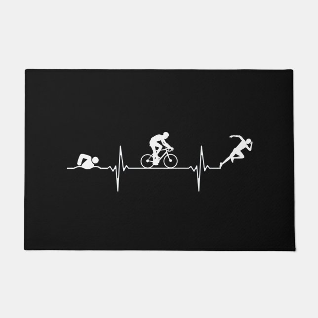 Tapete Triathlon - Triathlon Heartbeat (Frente)