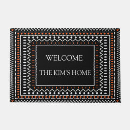 Tapete Tribal Geometric Border Design