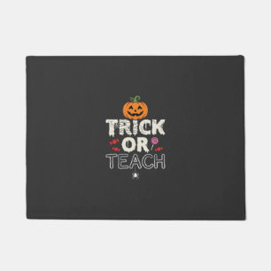 Tapete Trick or Teach Design de Professor de Halloween (2