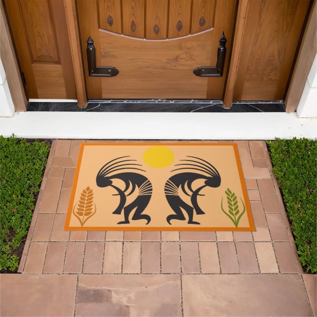 Tapete Trigo Springtime Kokopelli Doormat (Ar livre)