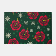 Tropical Floral Hibiscus Snowflakes Natal |