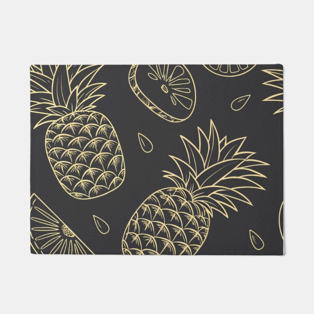 Tapete Tropical Pineapple Citrus Pattern (Frente)