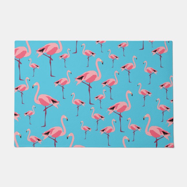 Tapete Tropical Summer Pink Flamingo Pattern (Frente)
