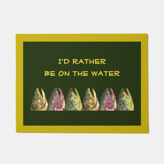 Tapete Trout Fish Angler's (Frente)