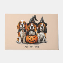 Tapete Truque Ou Tratar Cães De Beagle Halloween