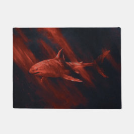 Tapete Tubarão Vermelho 18 x 24
