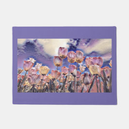 Tapete Tulipas rosadas e laranja