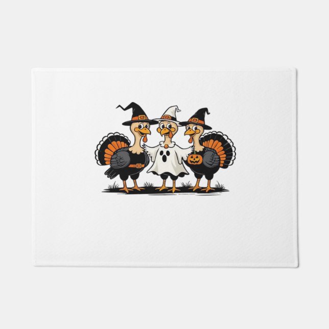 Tapete Turco Halloween Boo, Ação de Graças Turquia, Spook (Frente)