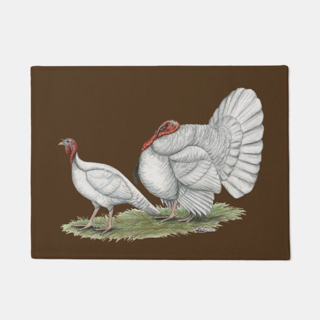 Tapete Turkeys White Holland (Frente)
