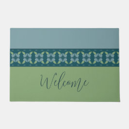 Tapete Turquesa E Azul Com Verde