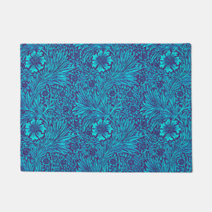 Tapete Turquesa venenosa padrão floral roxo escuro