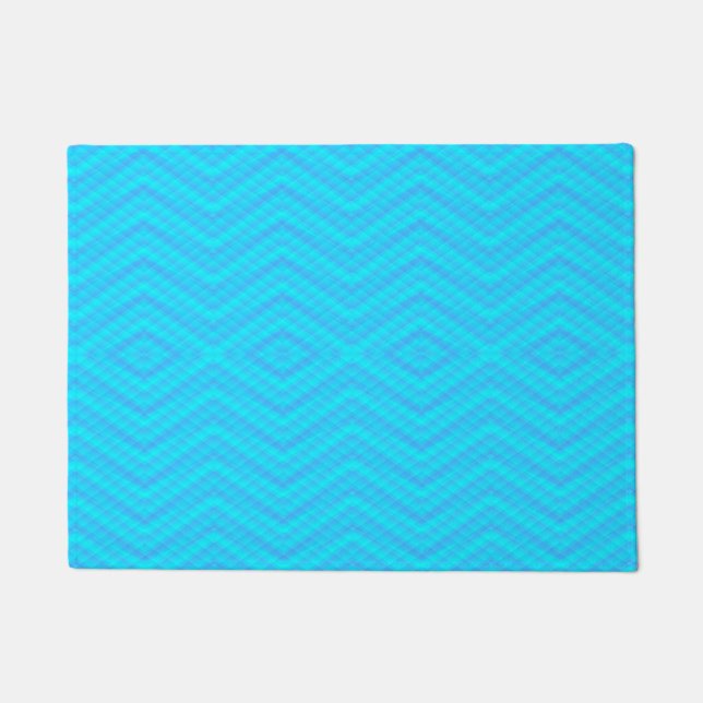 Tapete Turquoise Diamond Chevron (Frente)