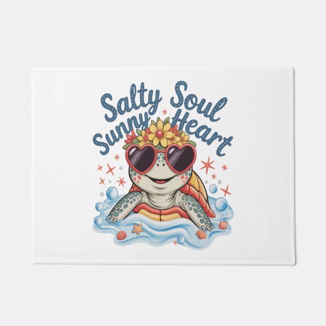 Tapete Turtle Floral Summer Beach (Frente)