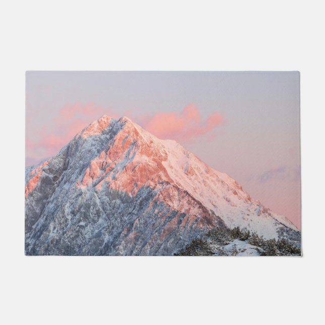 Tapete Última luz solar na montanha Storžič, Eslovênia (Frente)