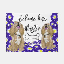 Um cocker miniatura spaniel Bem-vindo ao lar