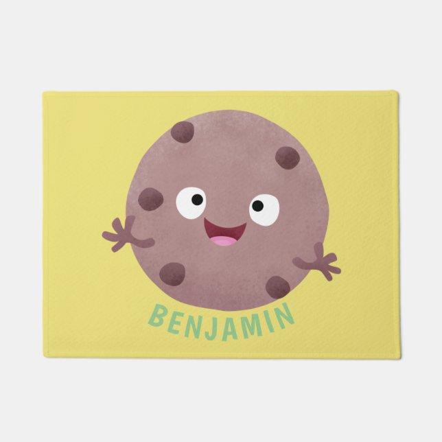 Tapete Um desenho animado de biscoito de chocolate inteli (Frente)