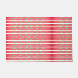 Tapete Um Designer Joga Mat Com Verde Mint E Rosa