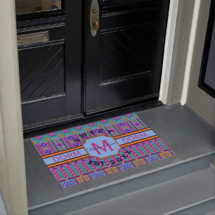 Tapete Um Dormo Doce Aztec Tribal Monogramas Dorm Sweet
