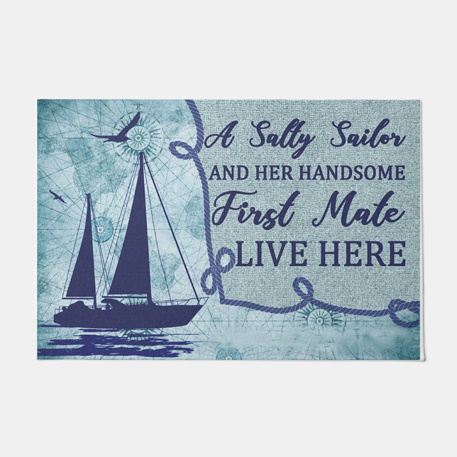 Tapete Um Marinheiro Salgado E Seu Bonito Primeiro Compan (Frente)