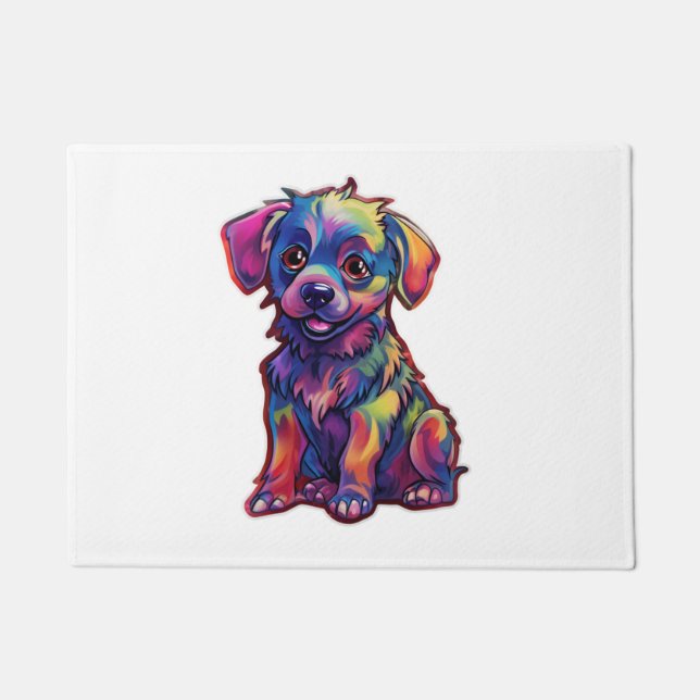 Tapete Um raio de alegria o Cão Luminoso Fluorescente (Frente)