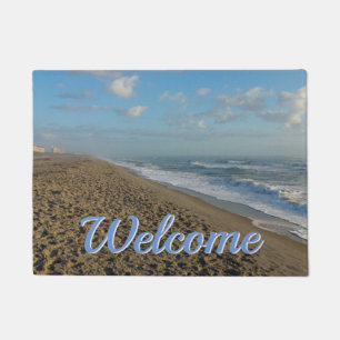 Tapete Uma Morning da Praia de Cacau Bem-vinda Doormat