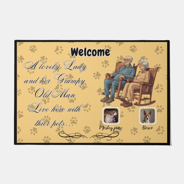 Tapete Uma Senhora Adorável e um velho rabugento (Frente)