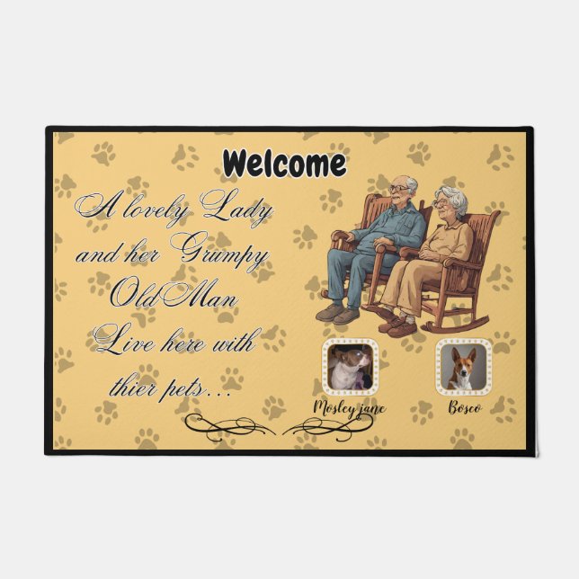 Tapete Uma Senhora Adorável e um velho rabugento (Frente)