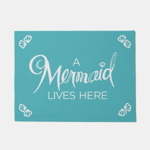 Tapete Uma sereia vive aqui - Doormat