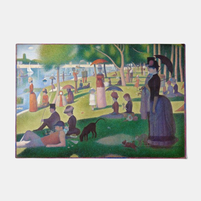 Tapete Uma tarde de domingo em La Grande Jatte, Seurat (Frente)