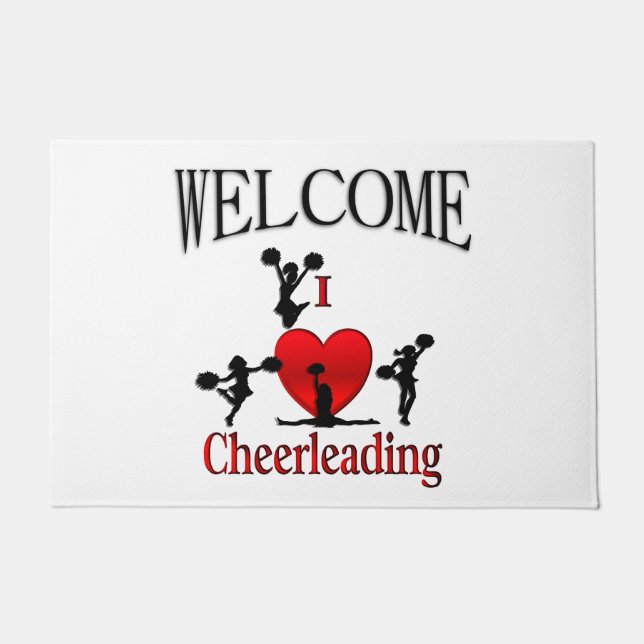 Tapete Única I Heart Cheerhead Welcome (Frente)
