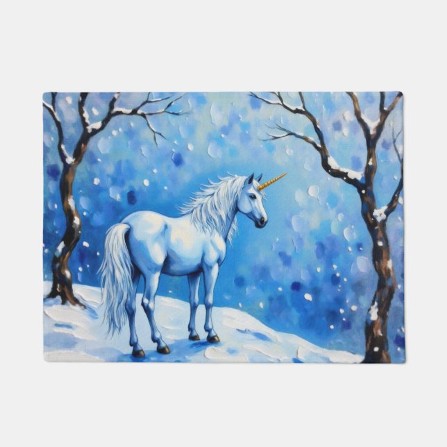 Tapete Unicórnio de inverno (Frente)
