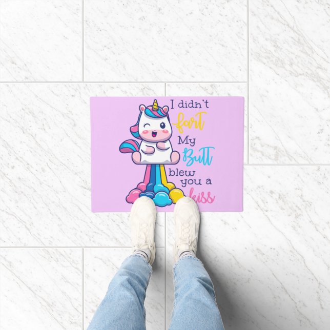 Tapete Unicórnio Eu não dei o meu Bumbum te machucou (Interior)