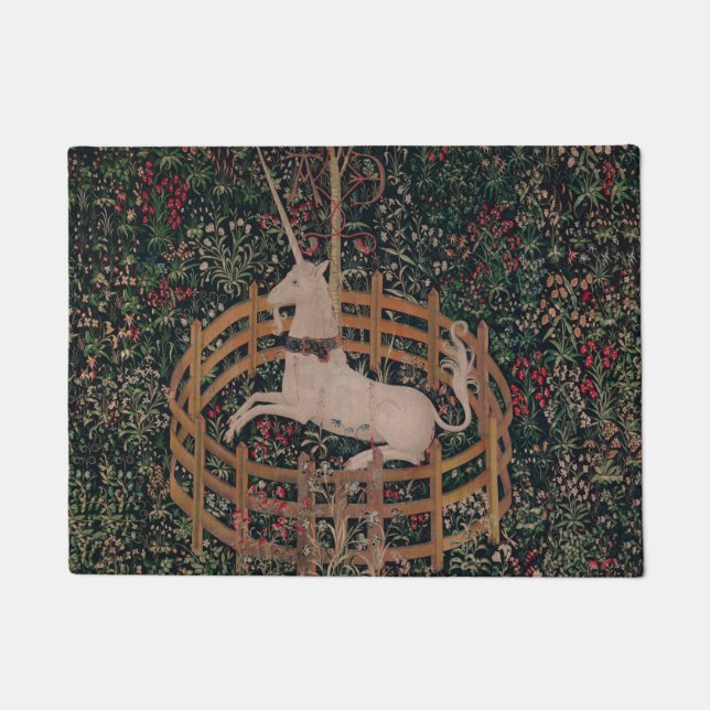Tapete Unicórnio Hunt Arte Medieval - Descanso Unicórnio  (Frente)