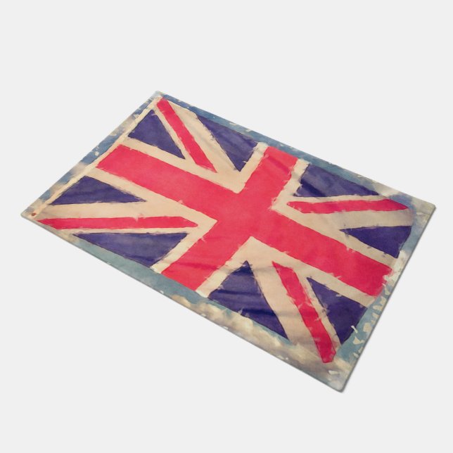 Tapete Union JACK FLAG grunge + sua ideia (Inclinado)