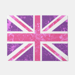 Tapete Union Jack roxo e cor-de-rosa, bandeira de Londres