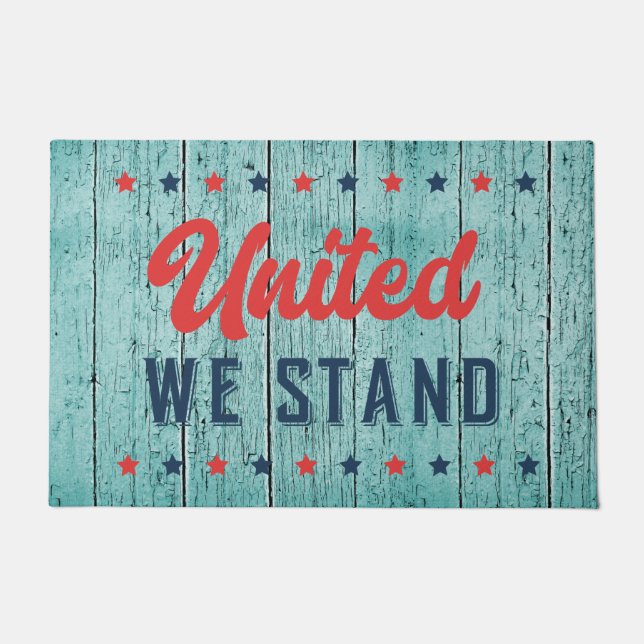 Tapete United We Stand Patriotic Door Mat (Frente)