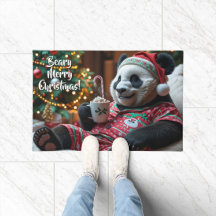 Urso de Panda de Natal personalizado