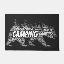 Tapete Urso Negro da Montanha Moderna Andando