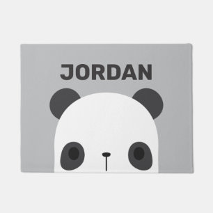 Tapete Urso Panda Bonito com Nome Personalizado